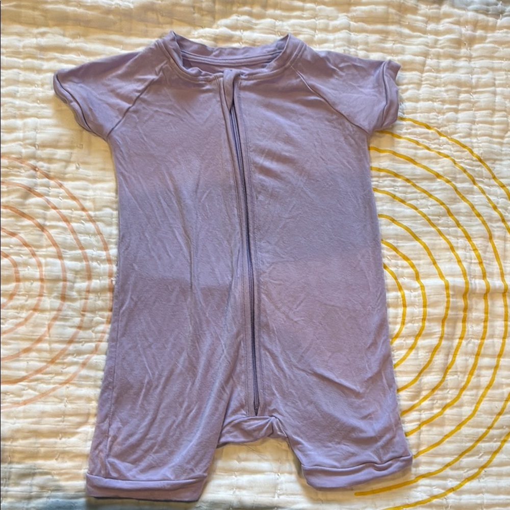 Little Sleepies Lavender Shorty Romper